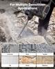 VEVOR SDS Plus Chisel Set, 3 pcs SDS Plus Rotary Hammer Drill Attachments, Includes Point, Flat, & Angled Spade Chisels