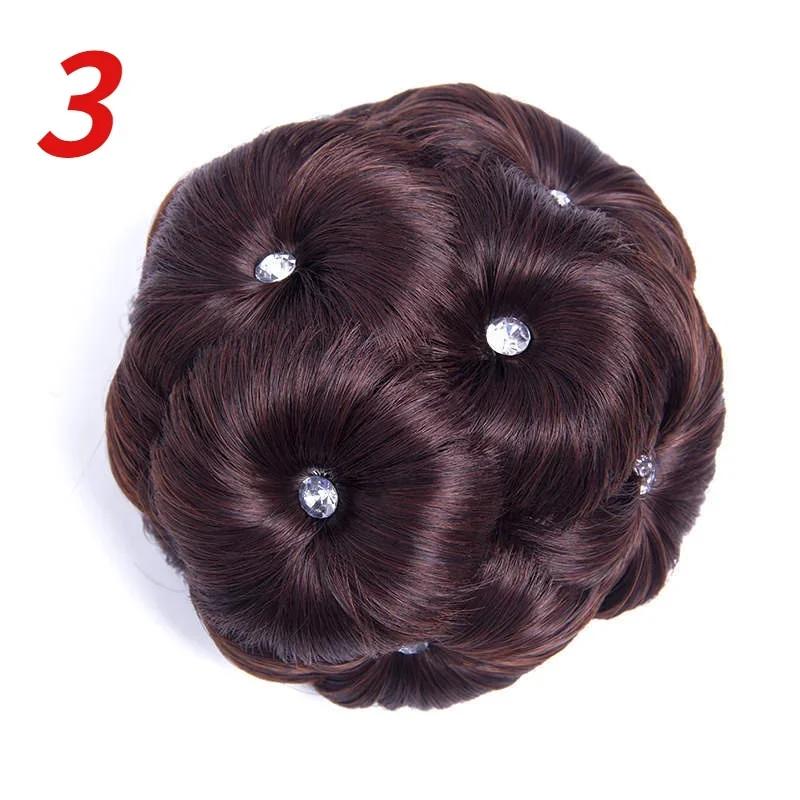 1 шт. Модный круглый пучок для волос, кудрявые волосы, свадебное украшение для головы со стразами, персонализированные инструменты для укладки для женщин, подарки, аксессуары для волос