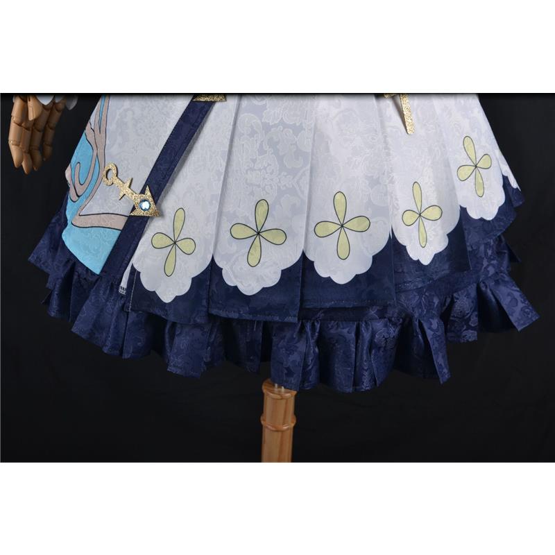 Genshin Impact Barbara Cos Dress Women's Dress Girls' Cute Hand Game Initial Five-star Cosplay Dress
