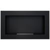 Wall Mounted Bioethanol Fireplace GOLF 2 Black TÜV