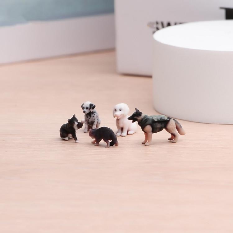Ручная работа, модель маленького животного, технология 3D-печати, миниатюрная модель собаки/кошки, отлично подходит для коллекционеров и декораторов