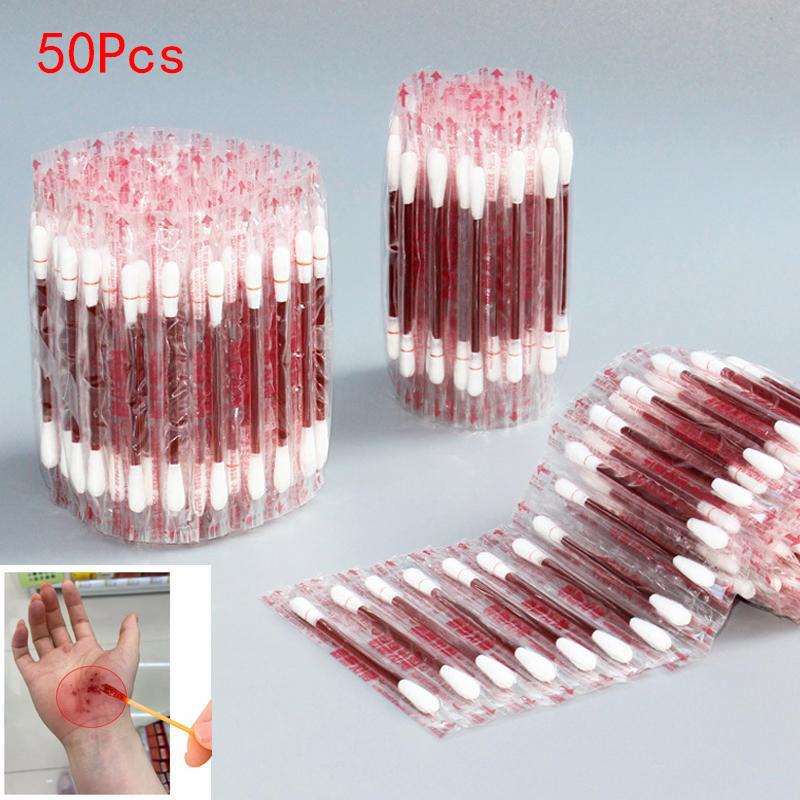 50pcs Disposable Iodophor Cotton Swabs