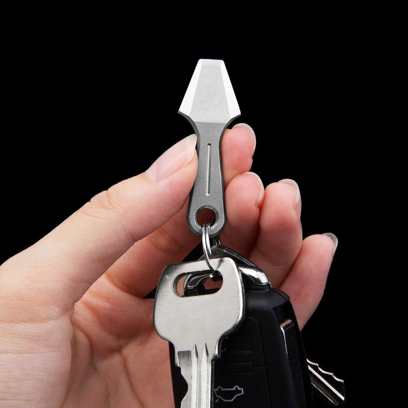 Титановый сплав Лом Открывалка для бутылок Мини Брелок Edc Многофункциональный Инструмент для вскрытия экспресс-доставки Монтировка Подвеска-ожерелье