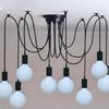 Retro Industrial Multi-Branch Flower Chandelier for Living Rooms, Restaurants, and Clothing Stores