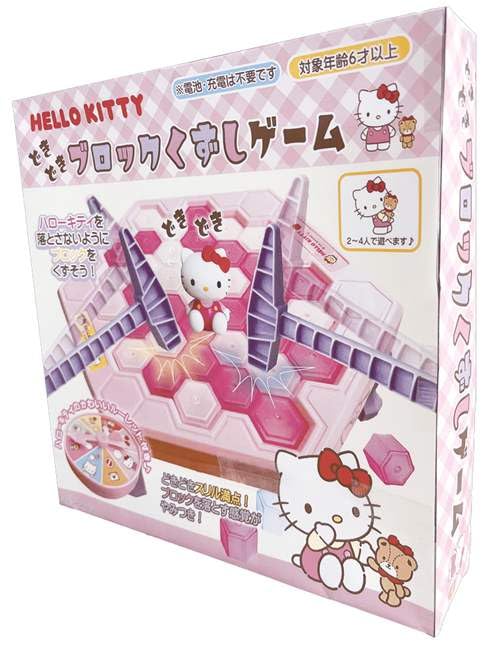 Unique Игра Sanrio Block Kuzushi Хелло Китти Размер D6 Прибл.. Ш25.5 В25.5 SR-0080KT