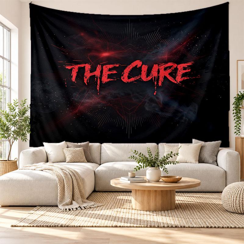 Гобелен The Cure, Мягкая тканевая настенная подвеска, Декоративный фон для спальни, Домашнее настенное искусство