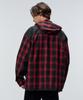 INTERSECTION Crease Check Hoodie [Red]