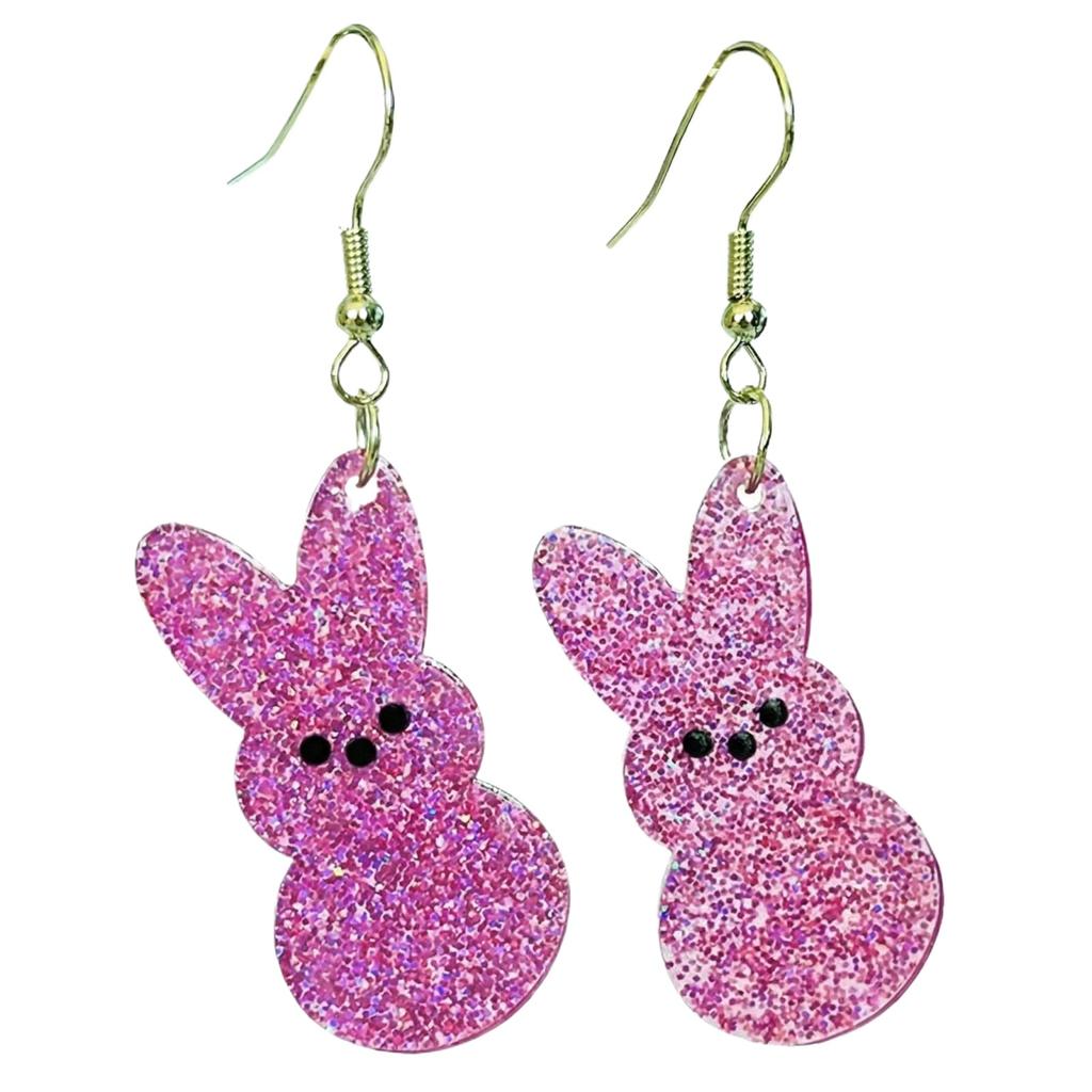 Easter Egg Dangle Earrings Lightweight Polymer Clay Handmade Drop Earrings with Hook Fastening Suitable for Daily Wear and Special Occasions