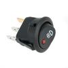 Черный Красный DC 12V 20A Переключатель Круглый 12V Красный Светодиод 23 мм