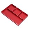 RC Repair Screw Tray 4 Grids Aluminum Alloy Screw Tray with Magnetic Pad for 1/10 1/8 RC Car RC Airplanes