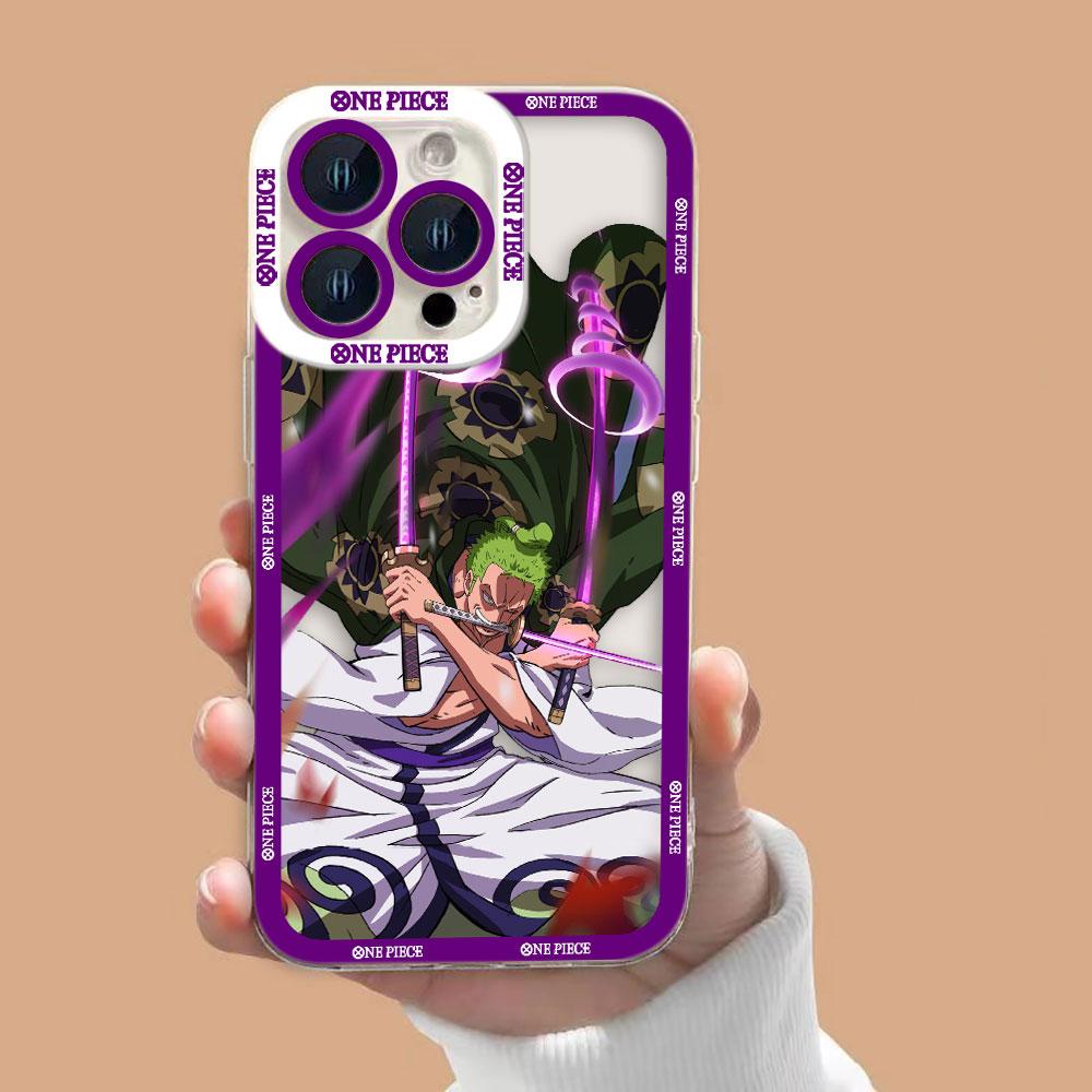 Anime One P-Piece Zoro Clear Phone Case For OPPO A6X A98 A94 A79 A78 A74 A60 A58 A57 A55 A54 A53 A31 A15 A9 A5 A3 A3X A5X Case