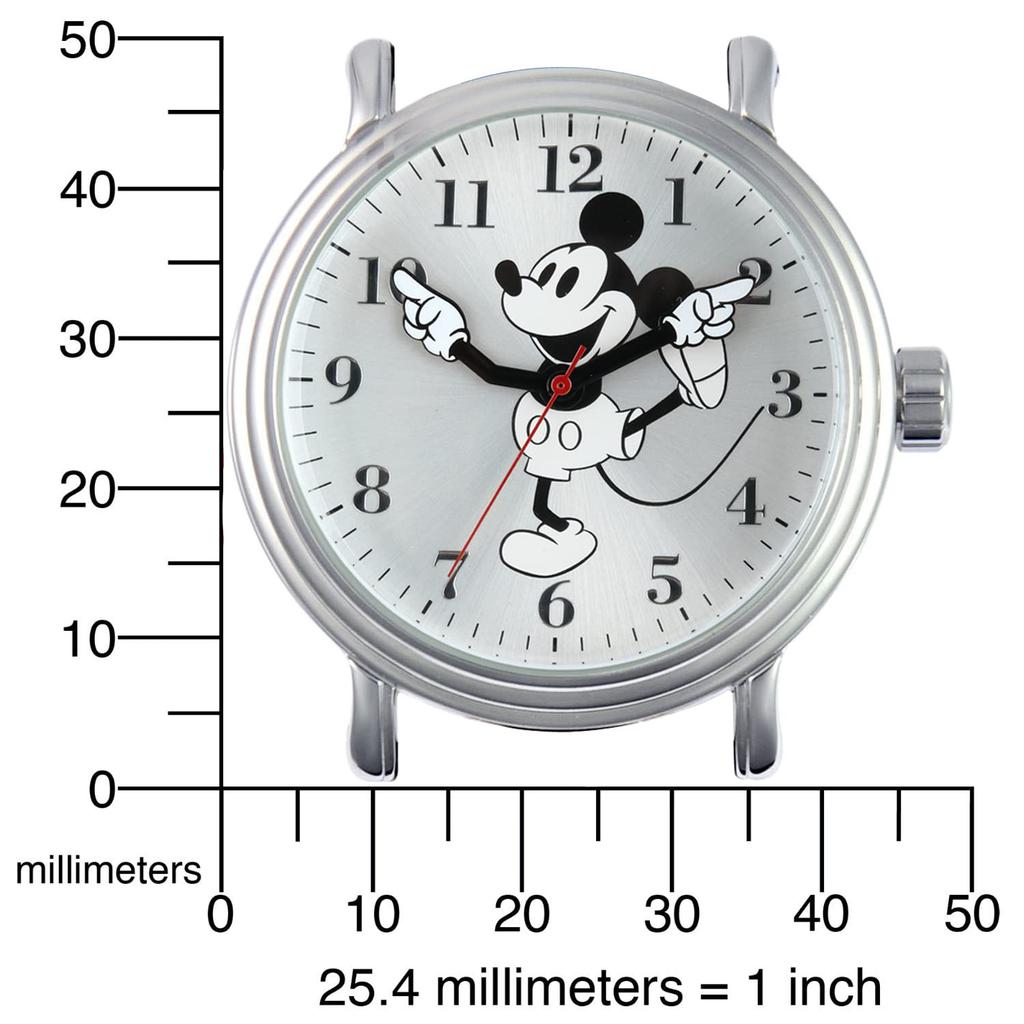 Disney W001862 Микки Маус Аналоговый Дисплей Аналоговый Кварцевый Черные Часы Мужские
