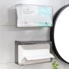Thickened Wall-mounted Tissue Box Non-perforated Tissue Box Face Towel Storage Box Kitchen Napkin Box