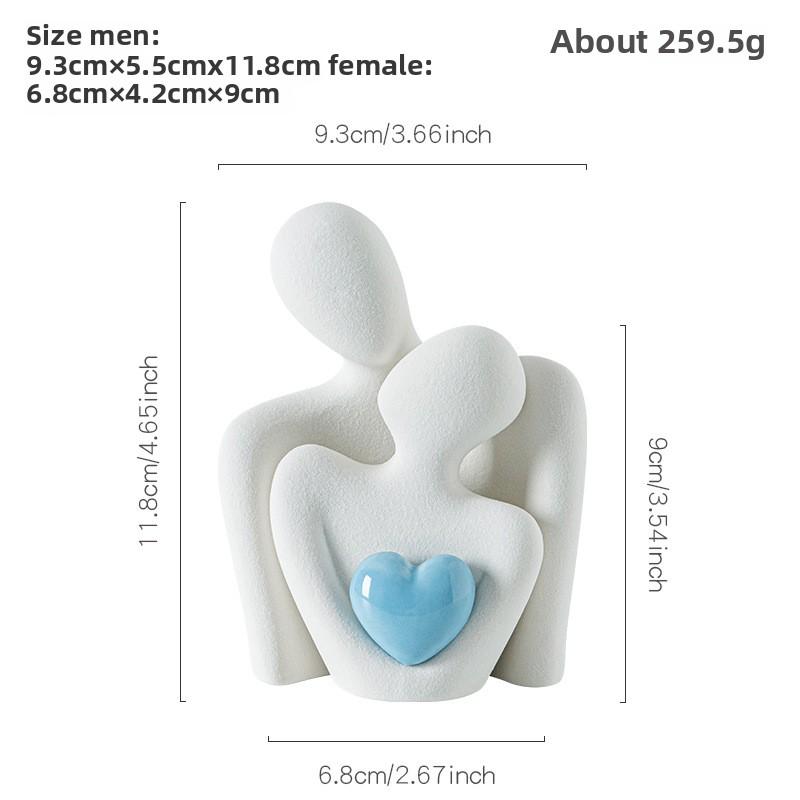 Керамическое украшение ручной работы Свадебный подарок Украшение для пары Керамическое украшение для свадебной комнаты Свадебный подарок на Танабату