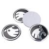 Car Sticker Skoda 2026 Hot 4PCS 56mm Aluminium Alloy Auto Car R Wheel Hub Center Caps Emblem Sticker For Skoda Octavia A7 Rapid 
