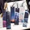5PCS/set Universe Forest Moon Bookmark Flower Dusk Reading Book Mark Stationery Message Card Material Paper School Office Supply