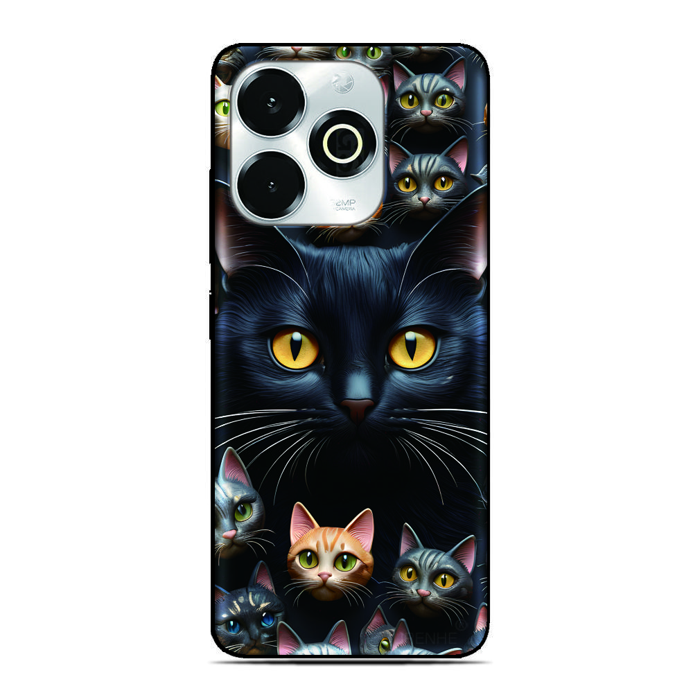 Cute Cat Photo Phone Case For Blackview Wave 9C 8C 6C Shark 9 Color 8 A100 A96 A95 A90 A85 A80 A70 A55 A53 A52 A200 Pro Cover