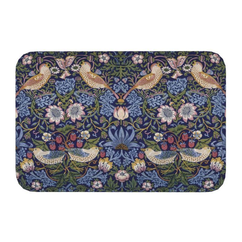Пользовательский узор William Morris Compton Floral Art Nouveau коврик для двери ванной коврик для пола текстильный узор туалетный коврик коврик для ног