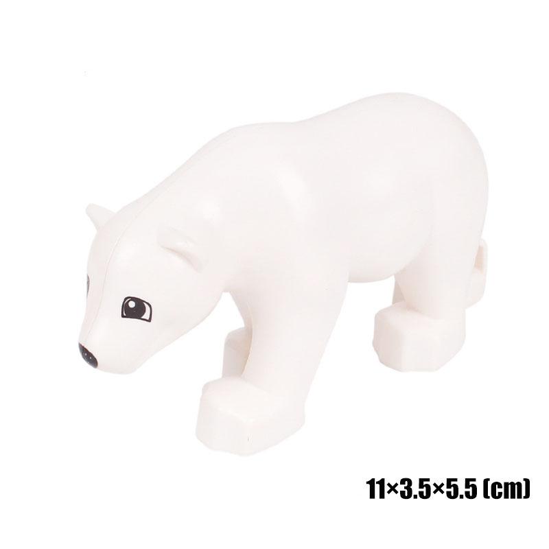 Big Size Building Blocks Animal Accessorie Compatible Duplo Rabbit Fish Bear Chicken Pig Duck Dog Cat Horse Cow Sheep Toys Gifts