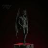 Gothic Home Decor 3D Printed Bat Gentleman Figurine, Demonic Man Statue with Detailed Vampire Wings, Dark Fantasy Sculpture for Office Table