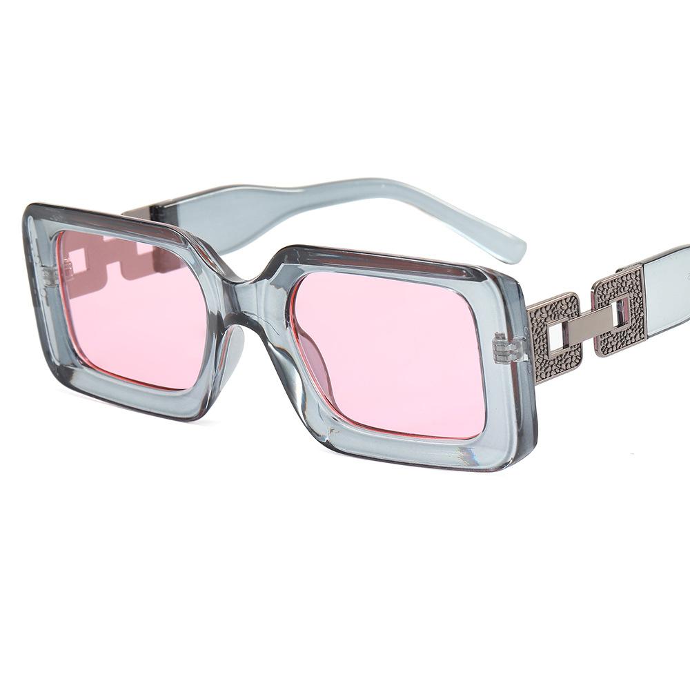 New fashion chain leg sunglasses European and American trend Internet celebrity sunglasses, fashionable small square glasses