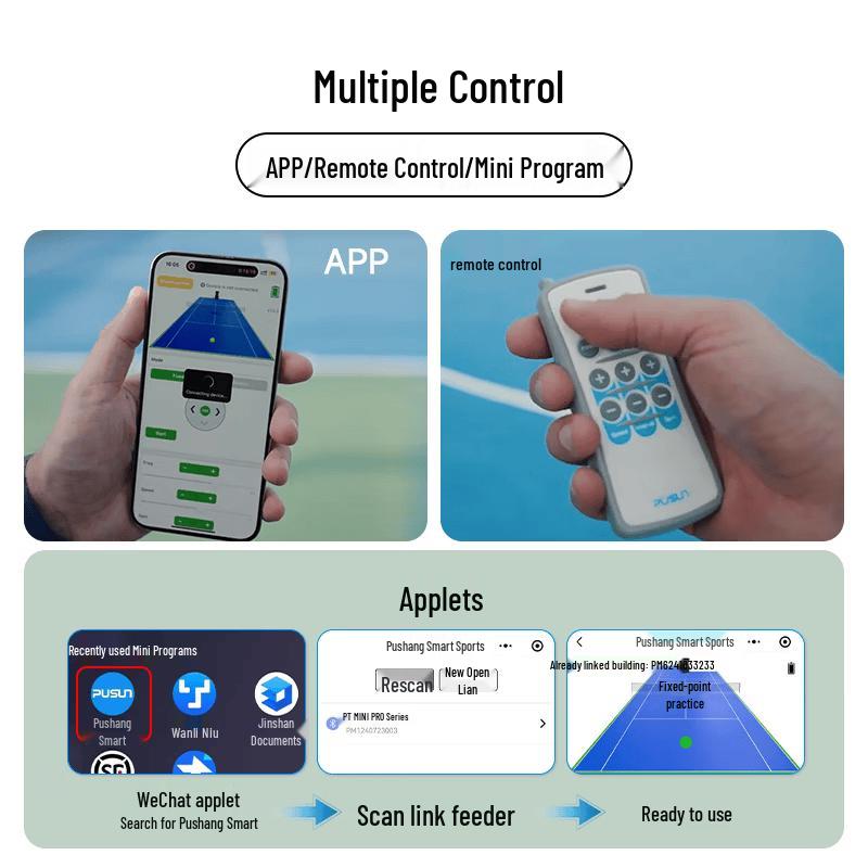 PUSUN PT-Mini Pro Ультралегкая машина для подачи теннисных мячей