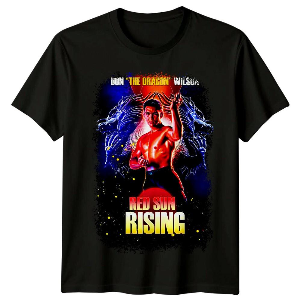 Восход Красного Солнца (1994) Футболка с постером фильма в стиле ретро 80-х
