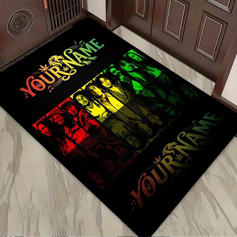 Name Custom Bob Marley Carpet Rug for Living Room Bedroom Home Sofa Decoration,Kids play Non-slip Floor Mat