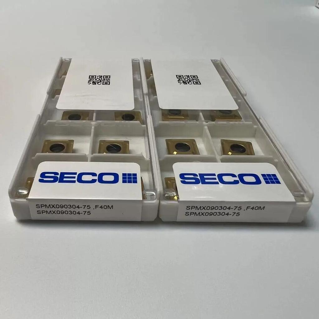 Seco / SPMX090304-75,F40M /Оригинальный подлинный сплав CNC лезвие 10 ШТ