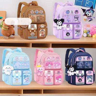 Детский школьный рюкзак Куроми: Большая вместимость, Защита спины, Возраст 6-12 лет, Классы 1-6