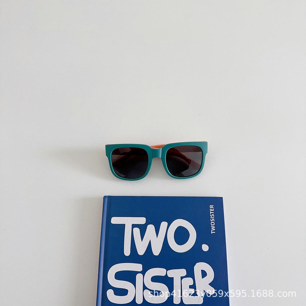 Sunglasses Folding Sunglasses Boys Girls Brand Design Square Eyeglasses Eyewear Baby Shades Outdoor Protection UV400