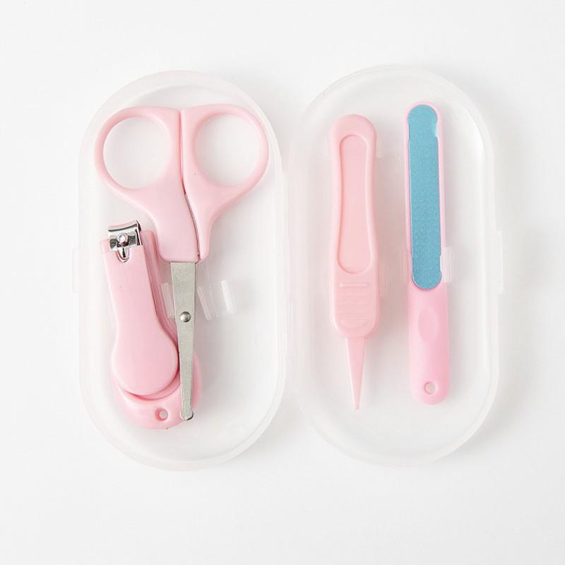 Набор для ухода за ногтями новорожденных, детский маникюрный набор, безопасные ножницы, набор из 4 предметов, набор для ухода за детьми, медицинские наборы, инструменты для ухода за младенцами