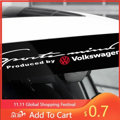 Для VW Новый Автомобиль Наклейка на Лобовое Стекло Водонепроницаемая Наклейка Декоративные Аксессуары Для Volkswagen Jetta Golf Passat Polo Tiguan GTI Mag