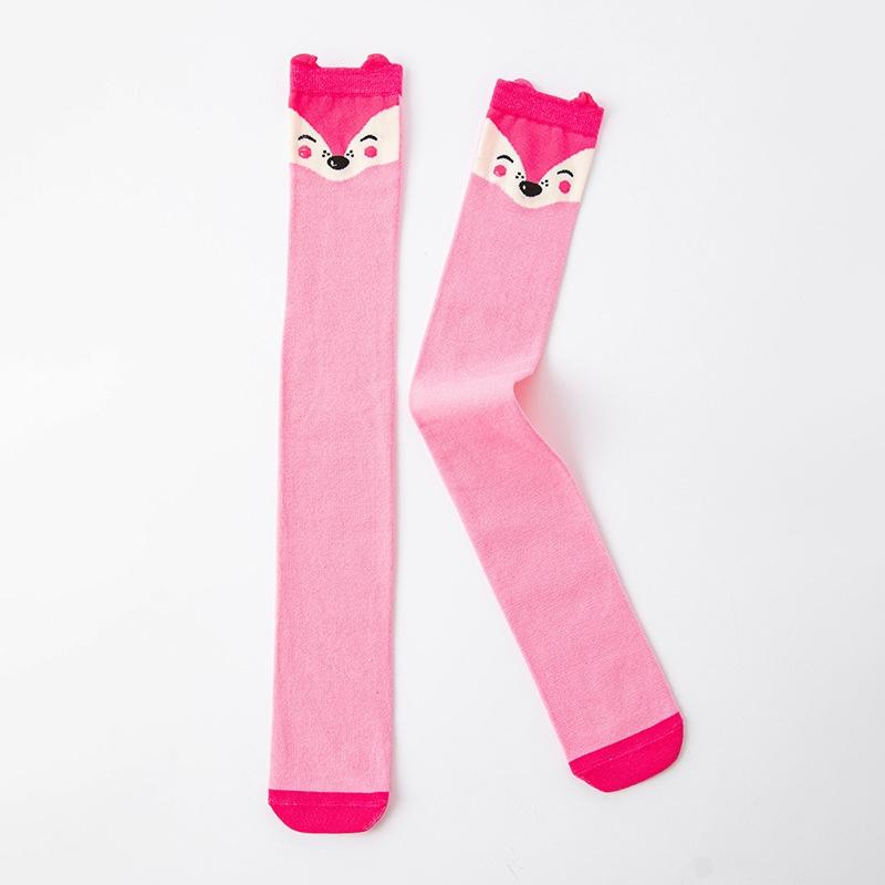Spring Autumn Girls Cotton Over The Knee Long Lovely Stockings Cartoon Cartoon Kids Child Knee High Socks Infant Baby Socks
