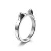 Lovely Cat Kitty Ring for Women Girl Size 5-10