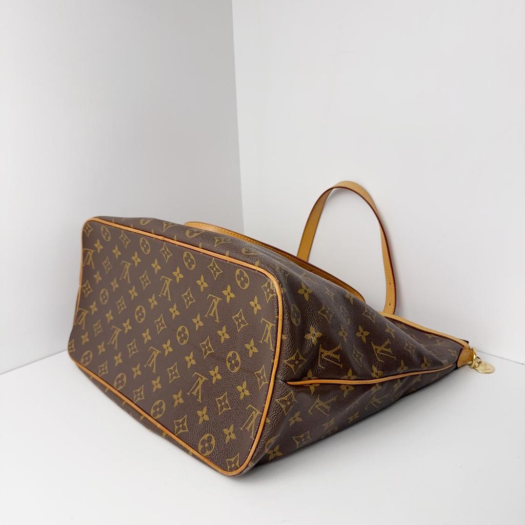 [Pre-Owned] Palermo Large Brown Coated Canvas Monogram Shoulder Bag - Very Good #1WF1FU7