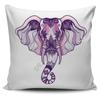 Purple Mandala Elephant 3D Printed Pillow Case Polyester Decorative Pillowcases Throw Pillow Cover Double-sided Printed
