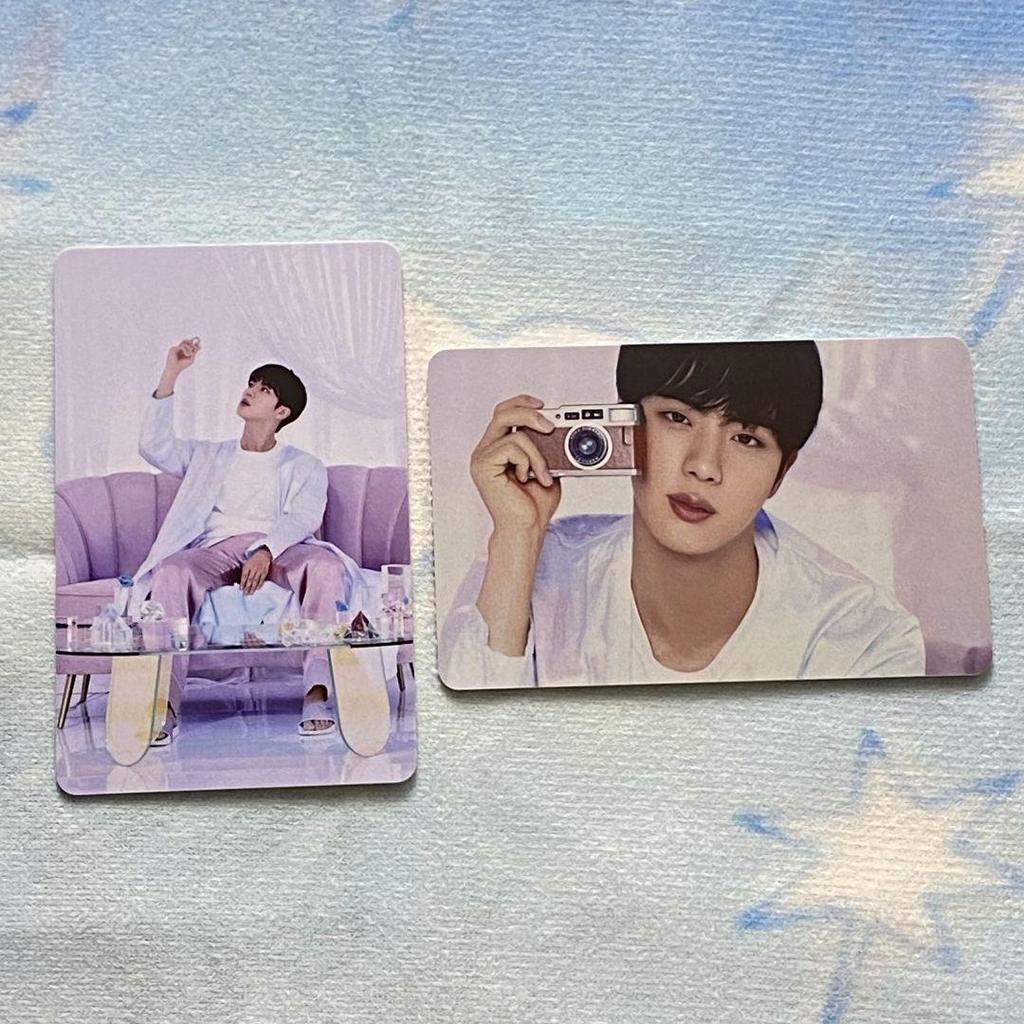 [USED] BTS Jin Bangtan Boys BE Korea Unreleased Limited Edition Trading Cards (2 Cards)