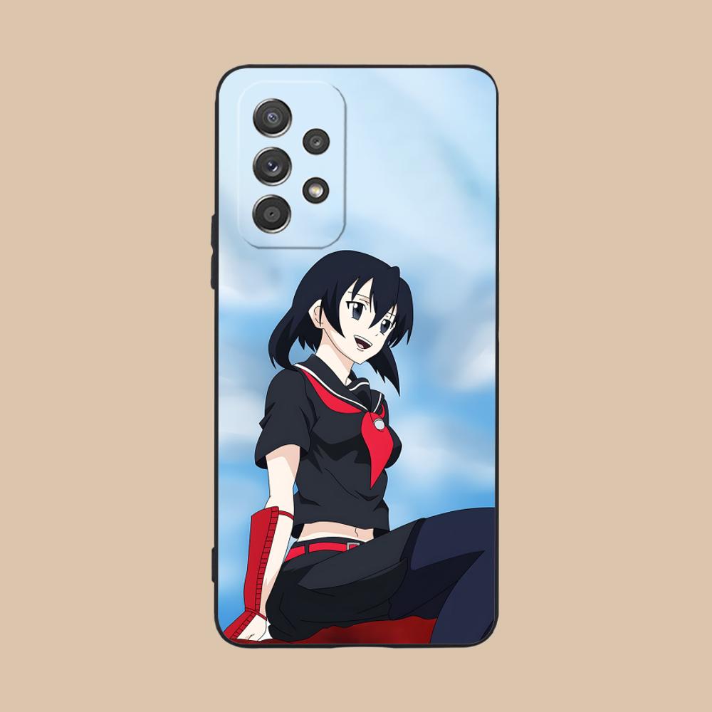 Матовый ТПУ чехол для мобильного телефона Akame Kurome для Samsung Galaxy M55 54 42 35 34 33 32 23 22 15 14 13 12 F55 5G Цветная крышка