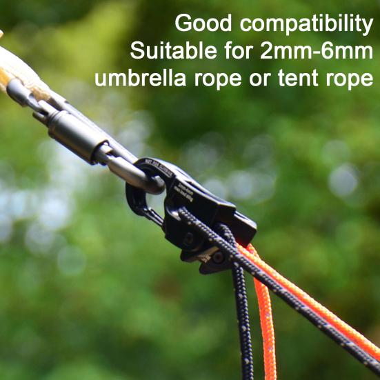 1/2 шт. Самоблокирующийся натяжитель веревки, сверхпрочный, из алюминиевого сплава, для наружного использования, бэкпэкинга, туризма, катания на лодке, кемпинга, регулятор-затяжитель оттяжного шнура