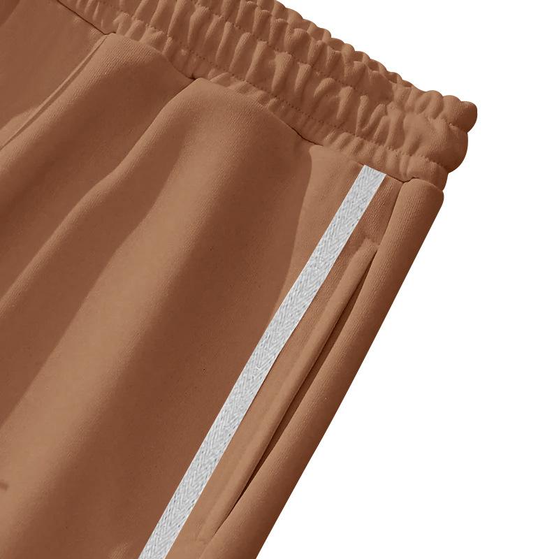 Men's Breasted Pants Men's Autumn and Winter Fashion Loose Straight Drawstring Oversized Men's Casual Pants