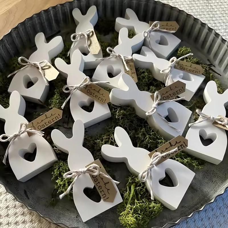 Silicone Love Rabbit Mold Easter Bunny Resin Casting Mould for Aromatherapy Handmade Soap Plaster Crafting