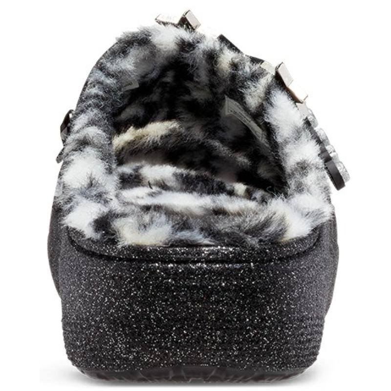 Crocs Классические блестящие сандалии Cozzzy Disco 'Черные' женские