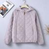 Новая осенне-зимняя короткая тонкая женская теплая свободная хлопковая куртка с капюшоном, повседневная, модная
