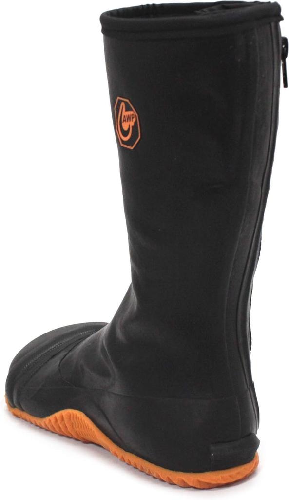 Водонепроницаемые резиновые таби Rikioh с защитой пальцев из железной резины, боковое усиление промежности, в комплекте молния, сердечник, Jikatabi, черный,