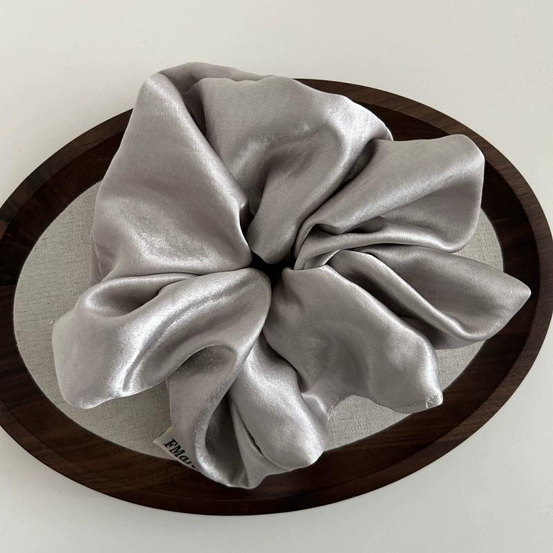 Корея большие шелковые резинки для волос для женщин эластичные синие резинки для волос для девочек большие резинки для волос атласные резинки аксессуары для волос