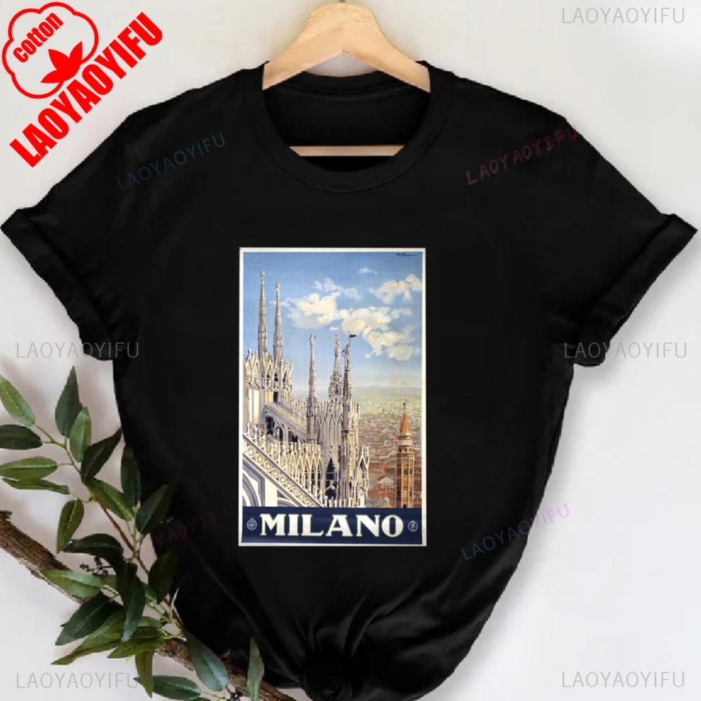 MILANO ITALY Футболка с принтом букв, с круглым вырезом, повседневная, с коротким рукавом, для весны и лета, женская одежда, День святого Валентина