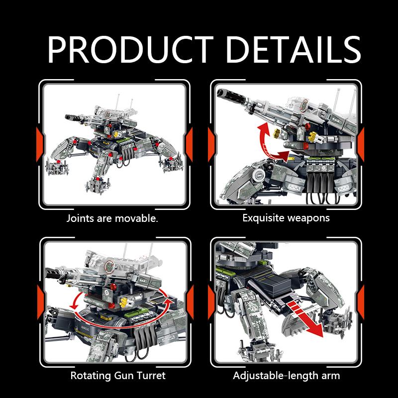 SEMBO BLOCK 839pcs Military Weapons Building Block Science fiction films classic Model Bricks ornament Educational Toy Boys Gift