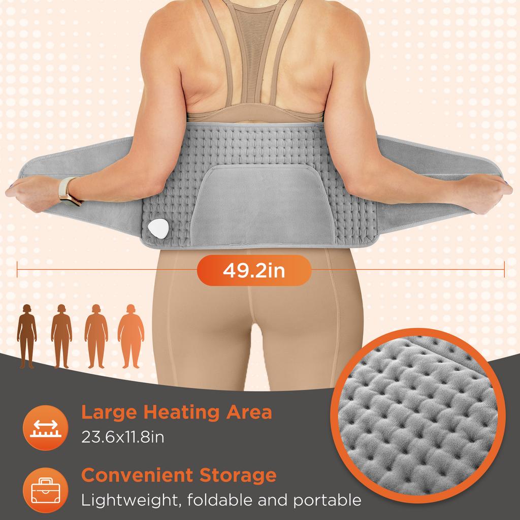 Портативное электрическое одеяло с подогревом для спины, поясницы, плеч, грелка для рук, домашний офис, согревающий коврик для питомцев, облегчение менструальных болей