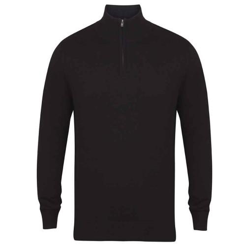 Мужской джемпер Henbury с молнией на четверть